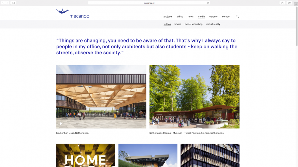 website van Mecanoo