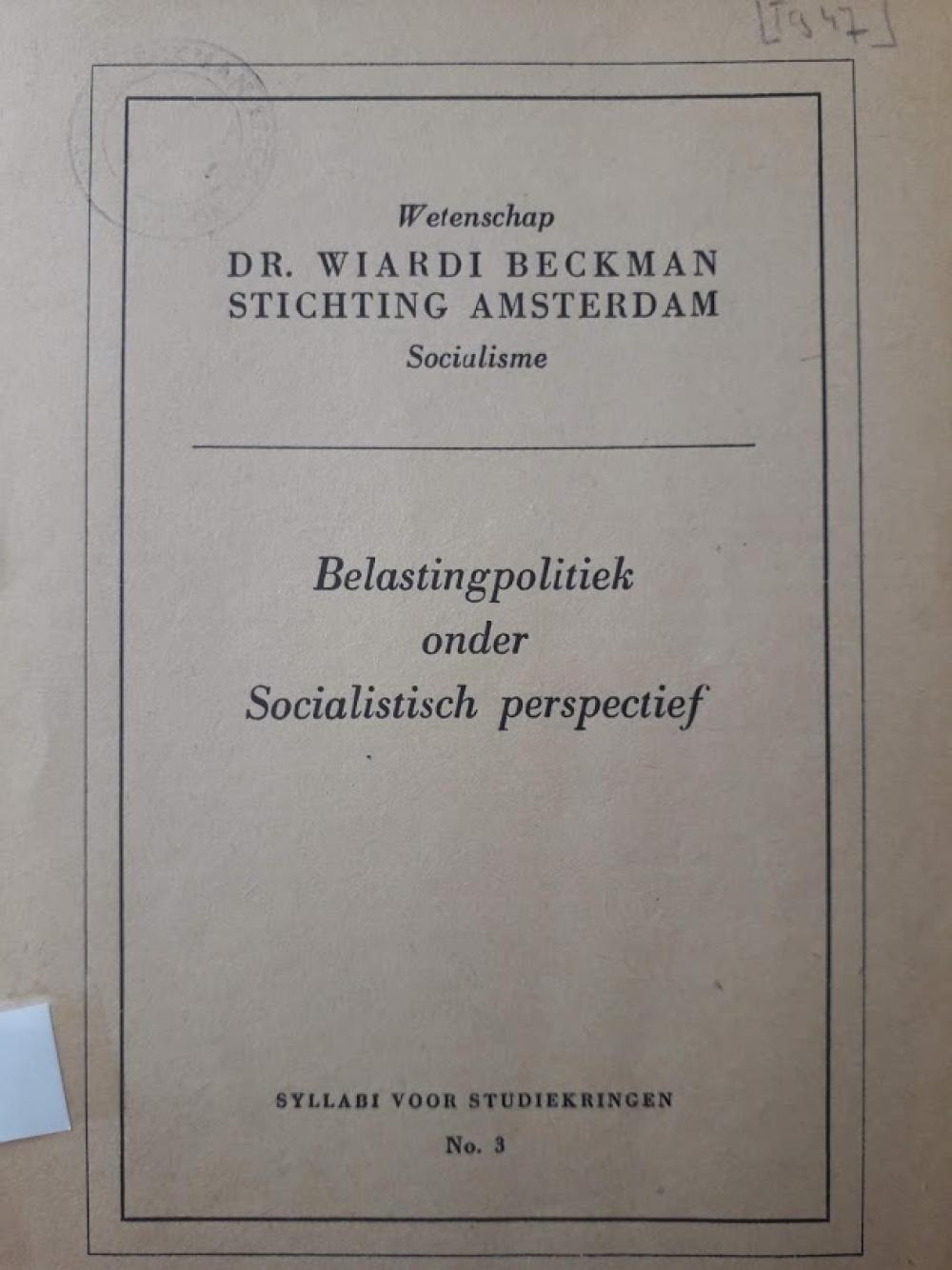 Belastingpolitiek onder Socialistisch perspectief.jpg