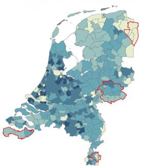 Kaartje inkomen NL